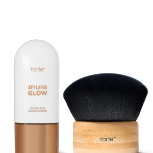 Key Largo GLOW body oil & kabuki body brush duo